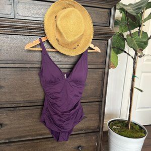 Tommy Bahama Purple One Piece Swimsuit - Size 4